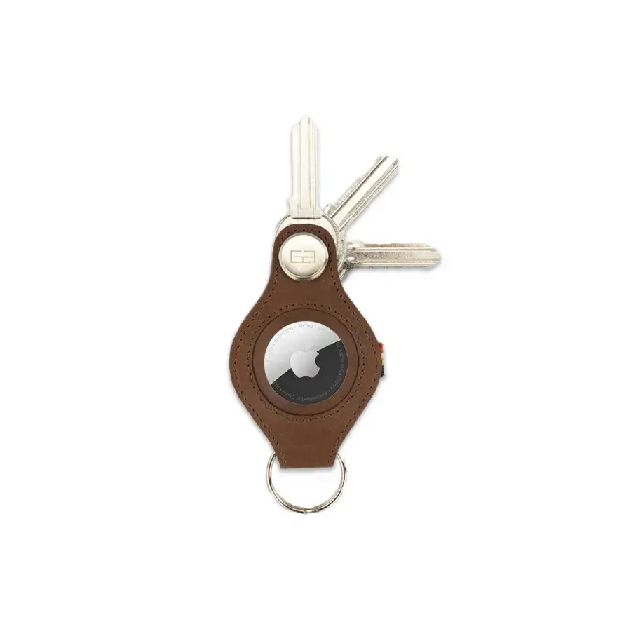 Garzini Kožená klíčenka Lusso na Airtag Brushed Brown
