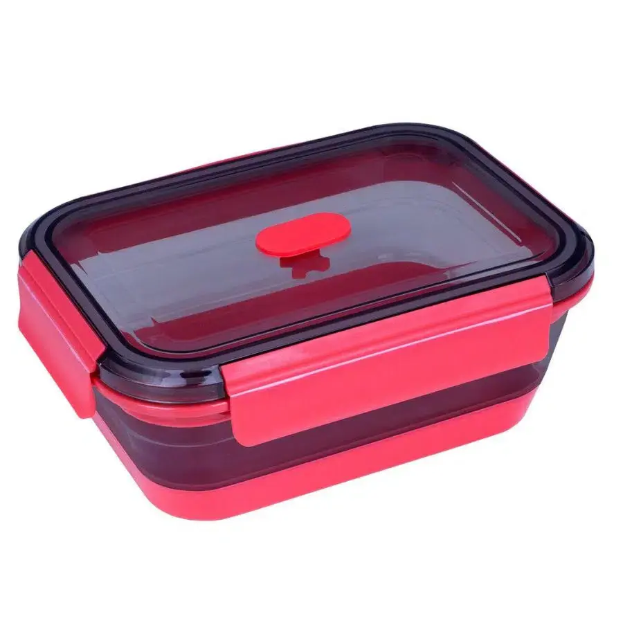 Lurch Skládací silikonový box na jídlo 1200 ml Frozen Pink