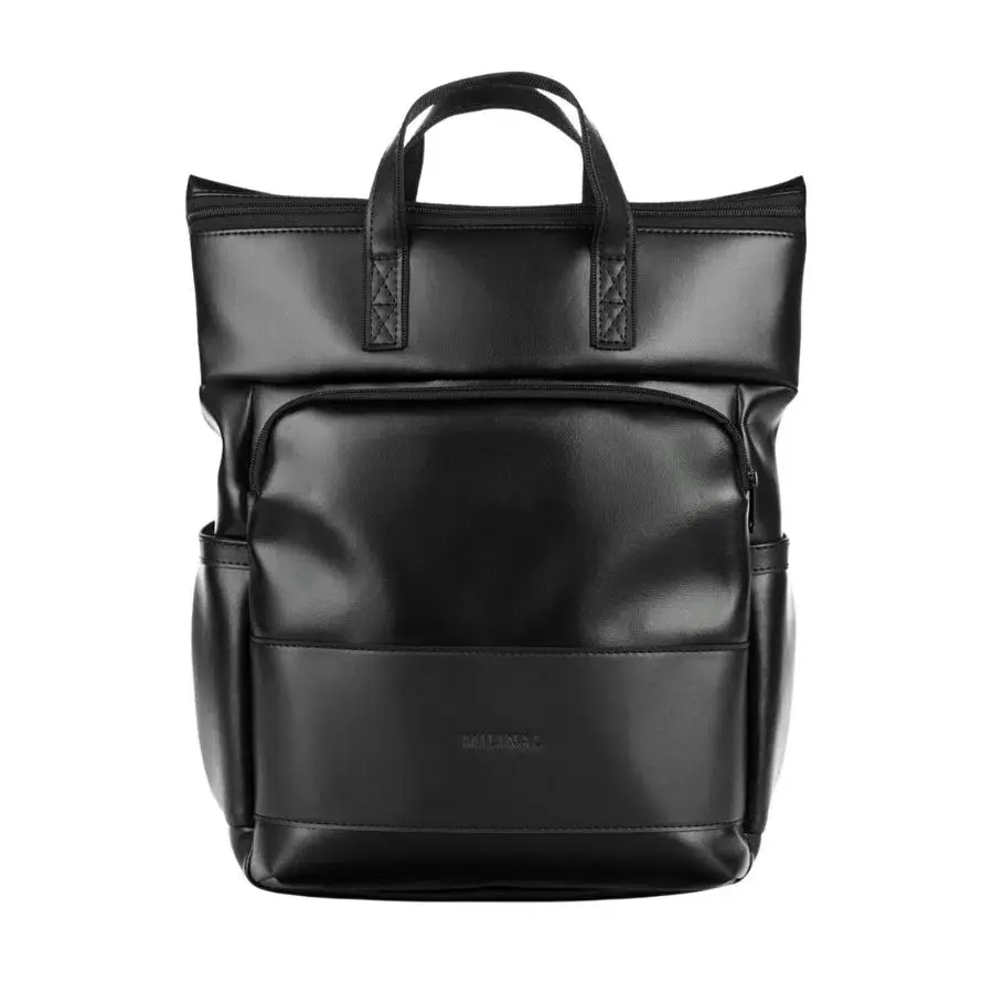 Milinal Městský batoh na zip Solver Mini black 14l