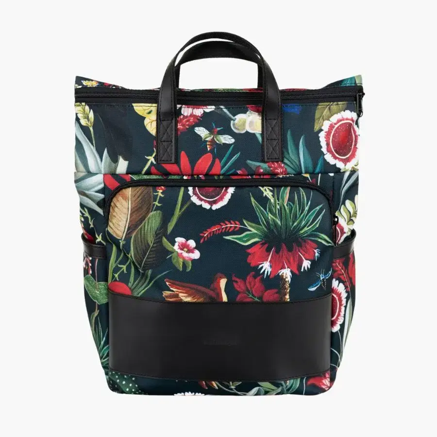 Milinal Městský batoh na zip Solver Mini ornamet flowers 14l