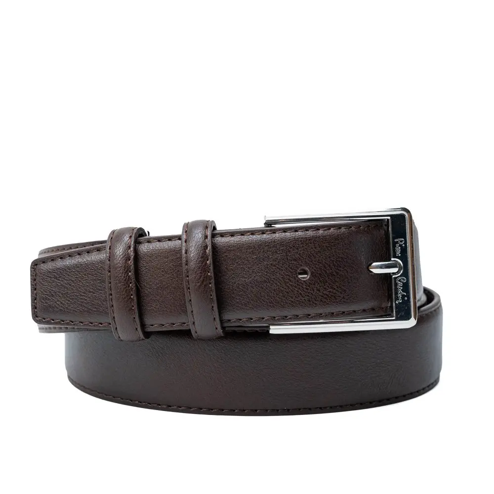Pierre Cardin Kožený pásek 2510-BR Hnědá GG35 2510 brown