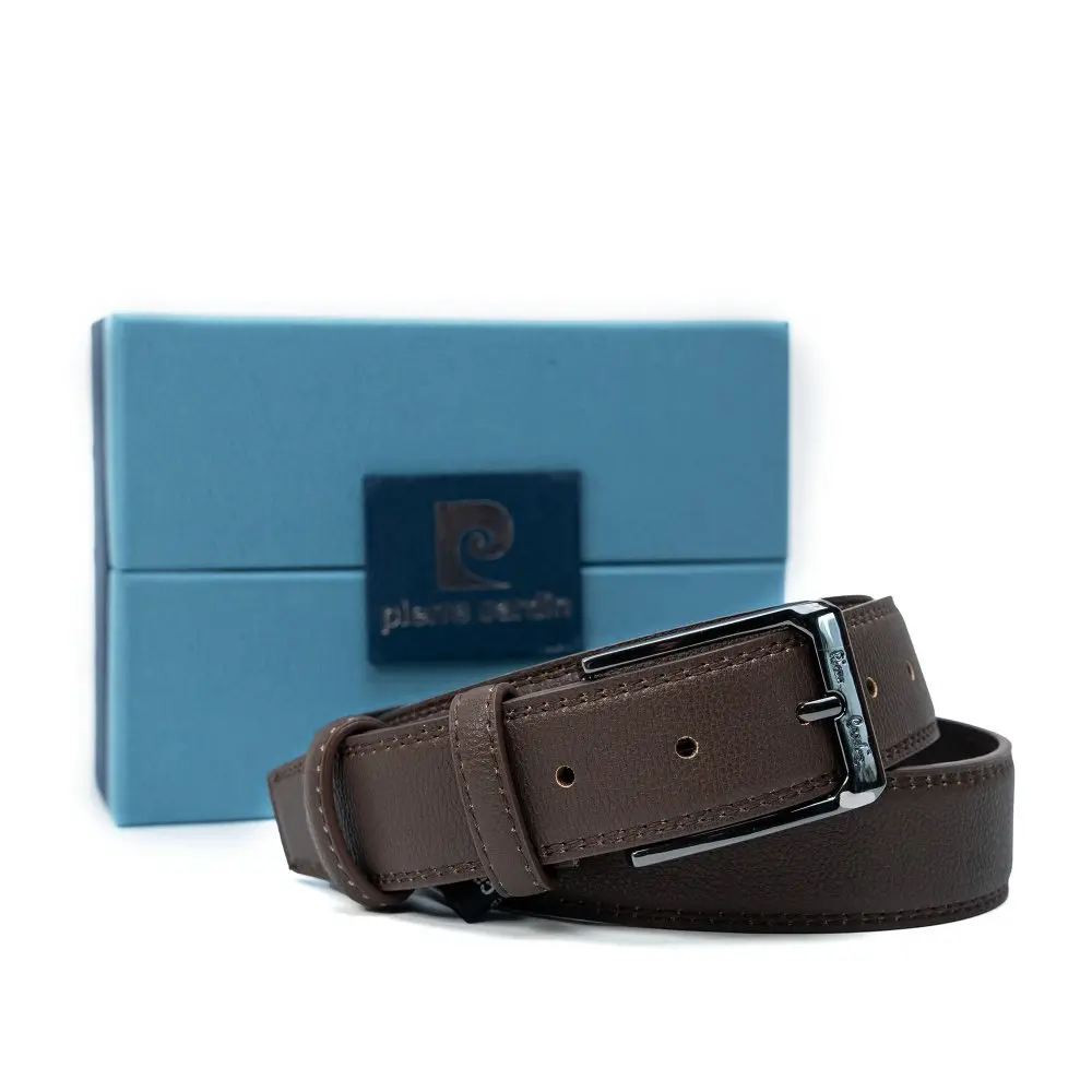 Pierre Cardin Kožený pásek Hnědá GG34 2509
