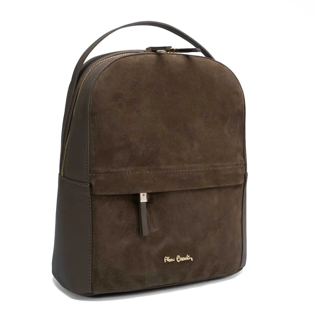 Pierre Cardin Dámský kožený batoh  55108 CAMOSCIO taupe       Objem
9 L