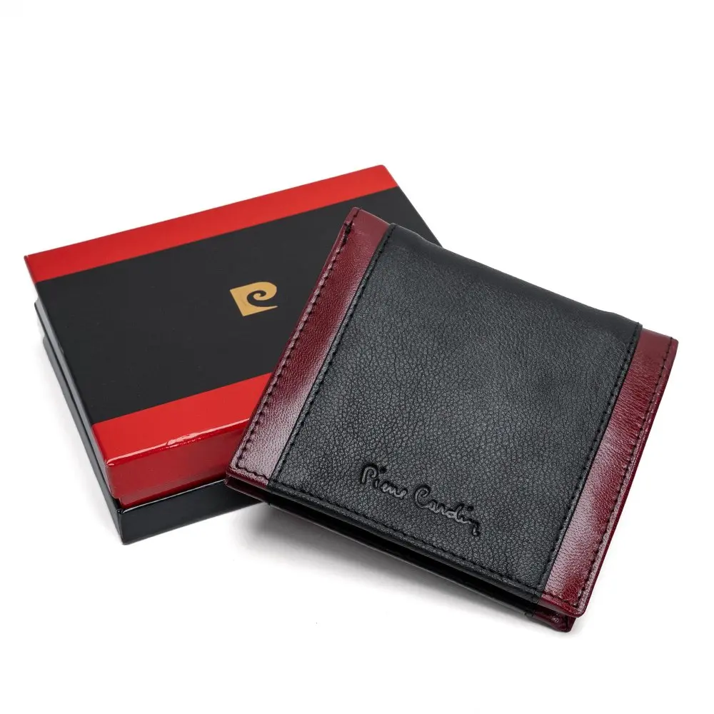 Pierre Cardin Pánská peněženka 8813 Nero Bordo Černá 8813-Nero-Bordo Černá