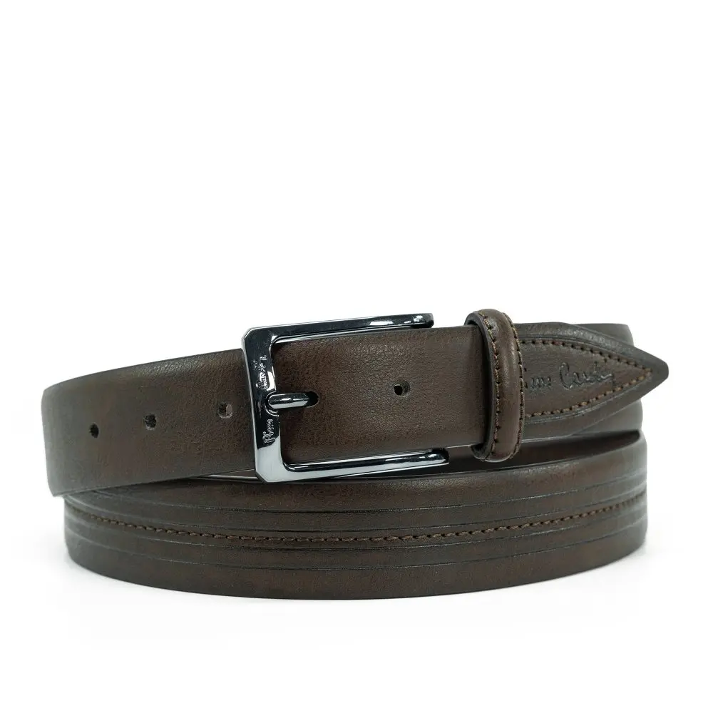 Pierre Cardin Kožený opasek  GG15 1001 BR  Hnědá 1001-GG15-T.MORO