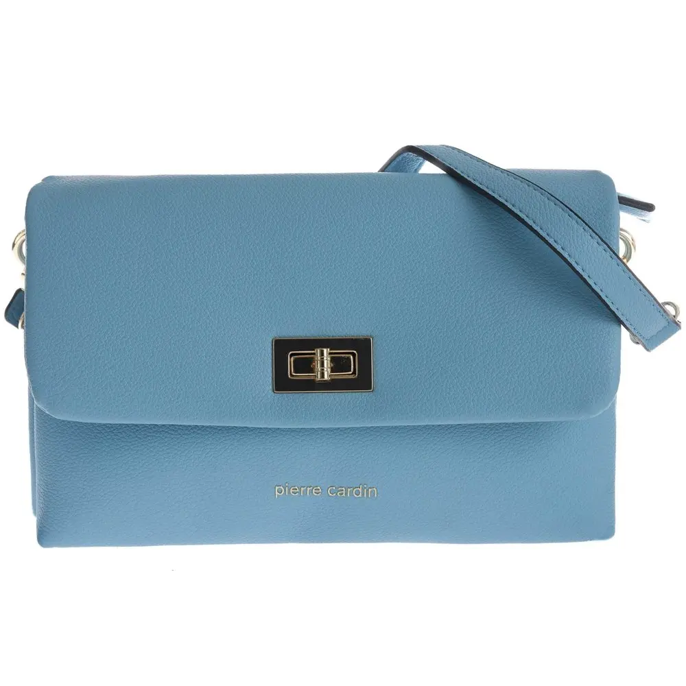 Pierre Cardin Elegantní dámská kabelka 7421 Azurová Modrá 7421-FR09-AZZUR