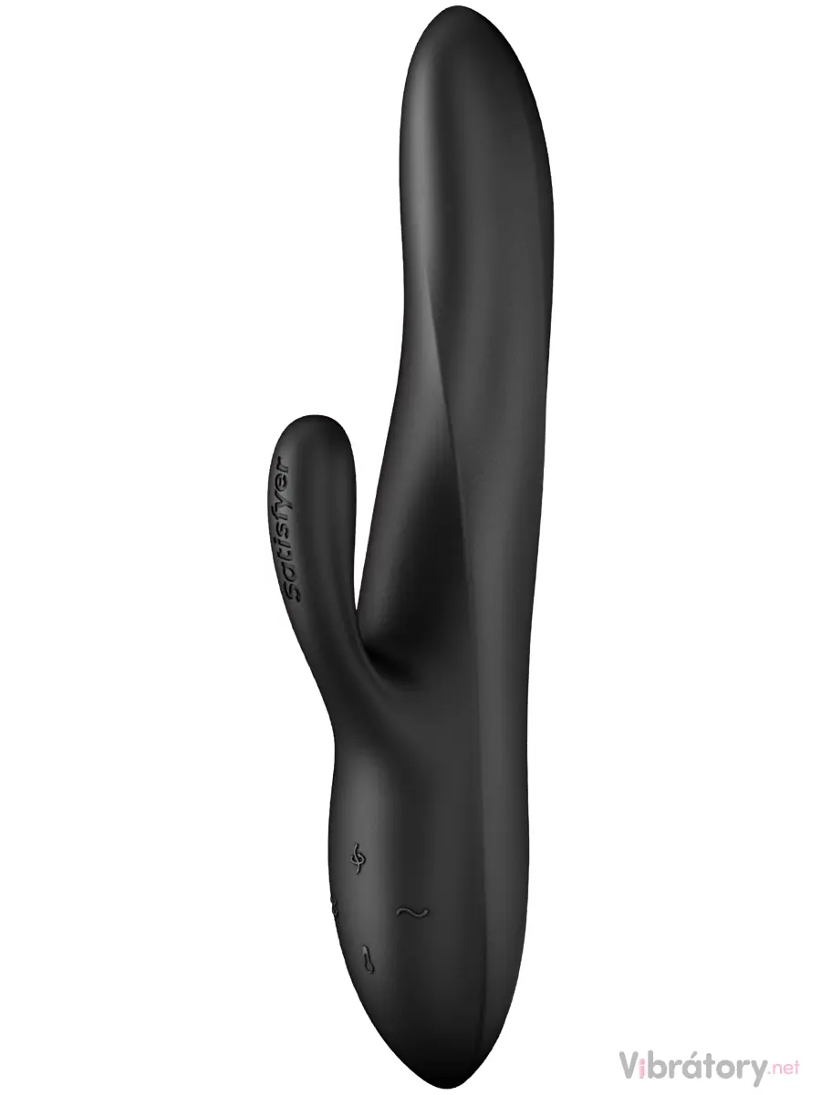 Hřejivý rotační vibrátor s králíčkem Satisfyer Heat Flex 3