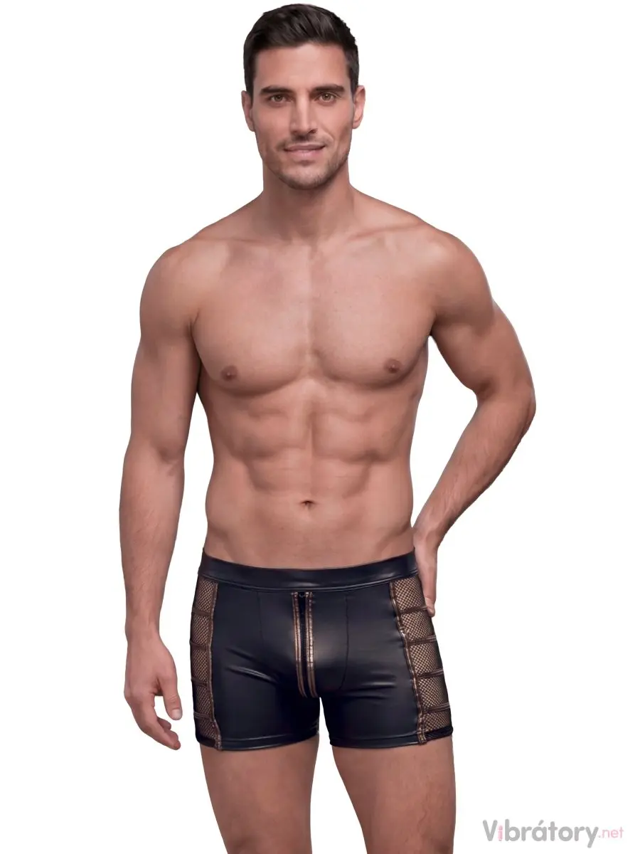 Wetlook pánské boxerky se zipem NEK, XL