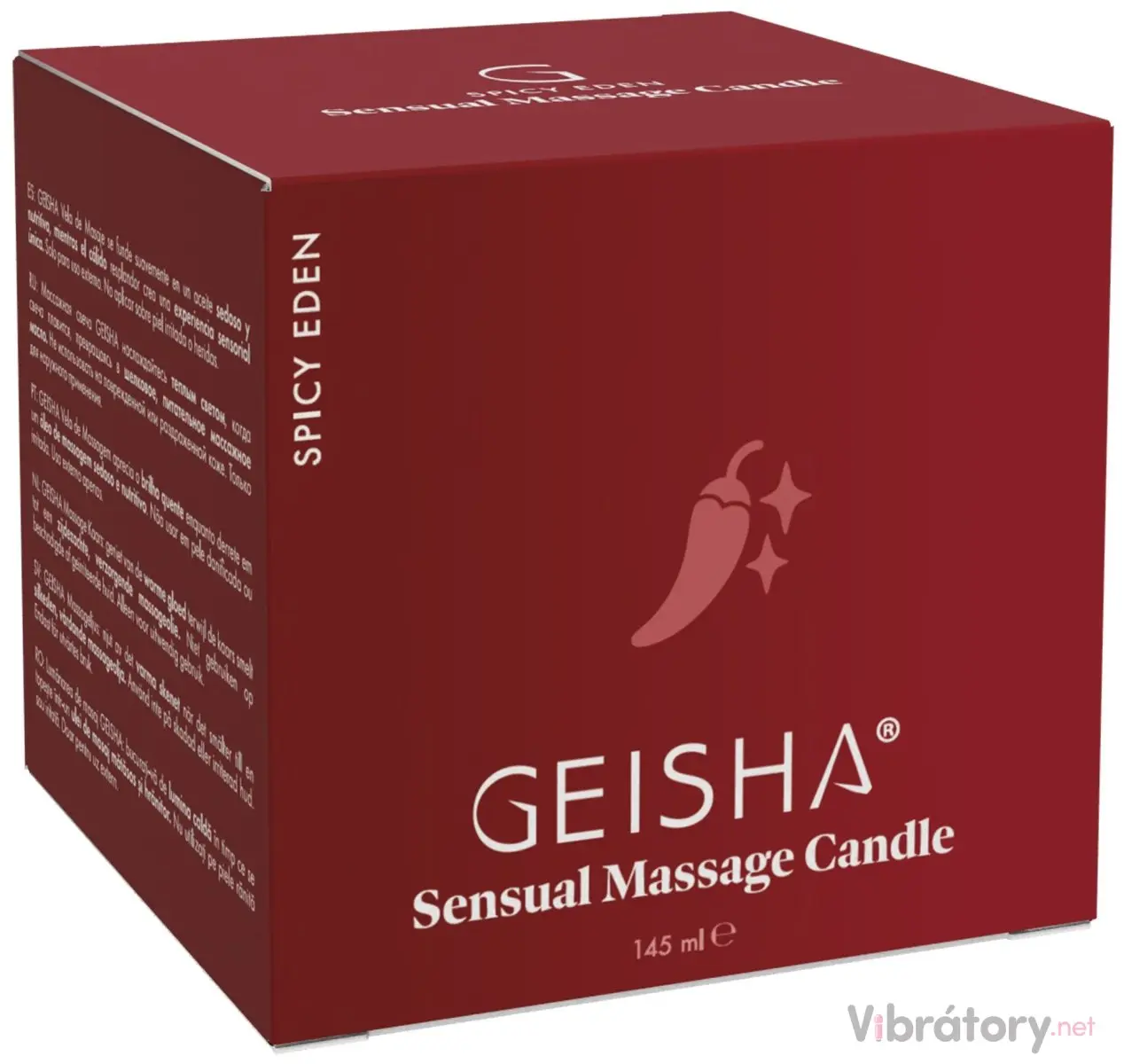 Masážní svíčka Geisha Spicy Eden, 145 ml