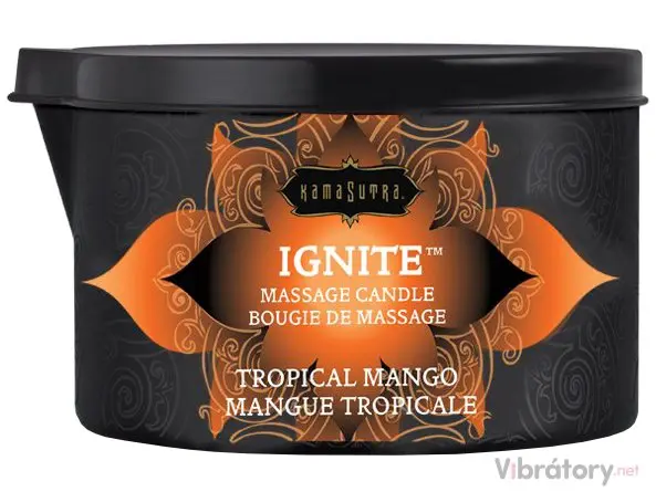 Masážní olejová svíčka Kama Sutra Ignite Tropical Mango, 170 g