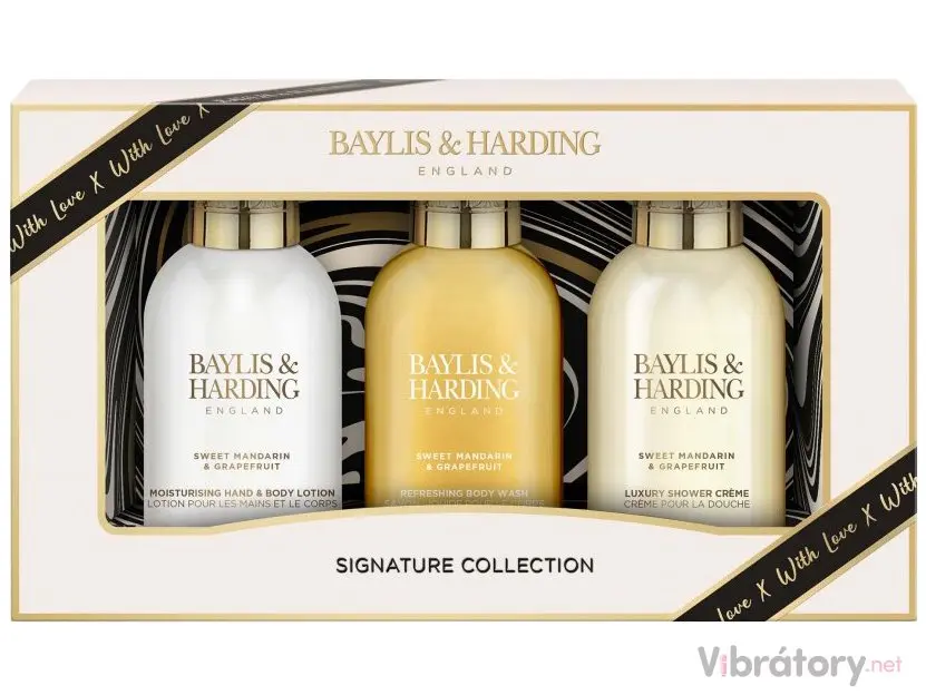 Kosmetická sada pro péči o tělo Baylis & Harding Sweet Mandarin & Grapefruit – mandarinka a grapefruit, 3 ks