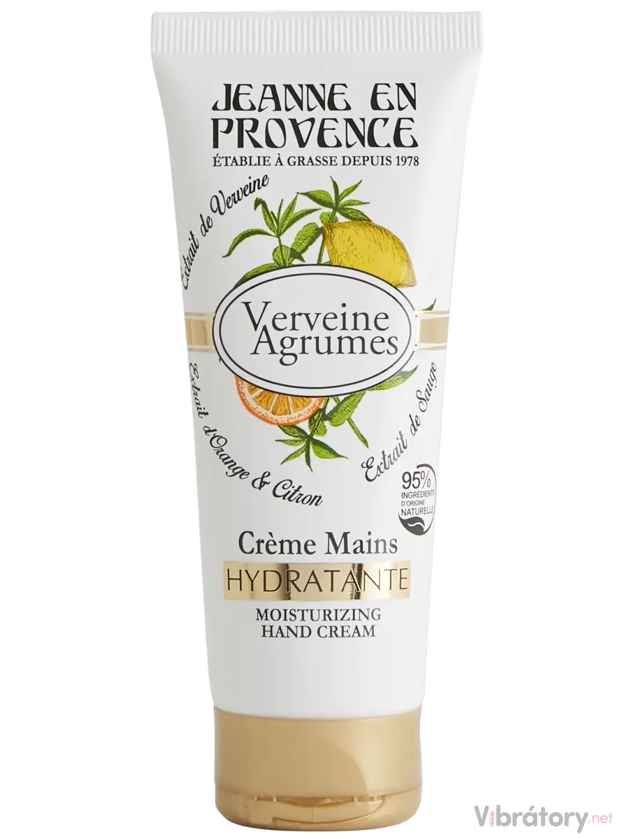 Hydratační krém na ruce Jeanne en Provence Verveine Agrumes – verbena a citrusy, 75 ml