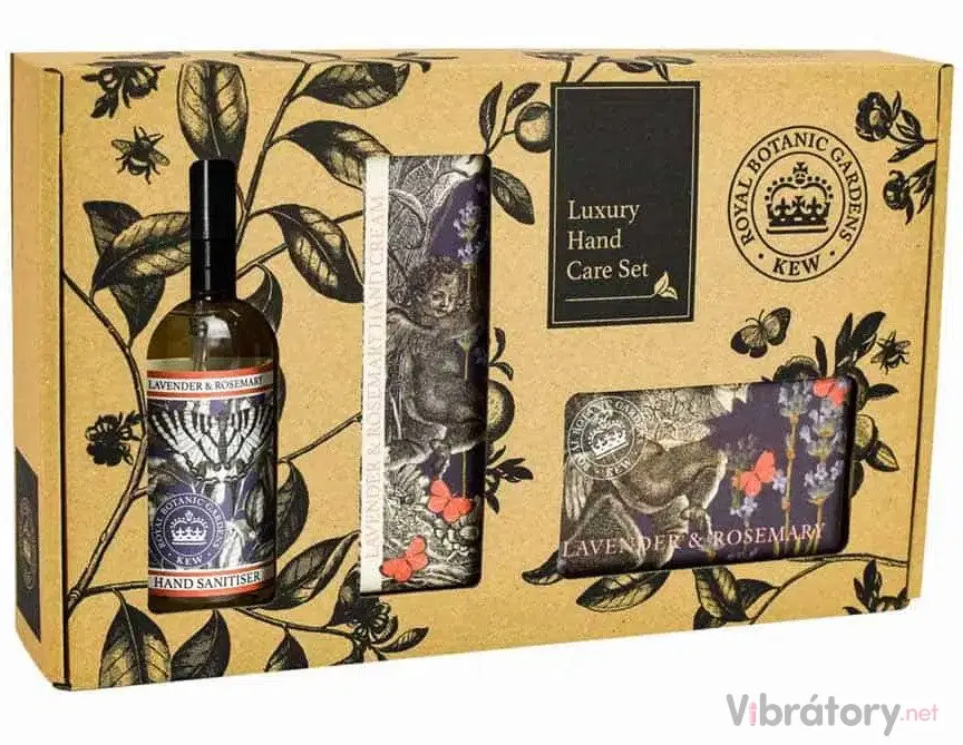 Sada pro péči o ruce English Soap Company Lavender & Rosemary – levandule a rozmarýn, 3 ks