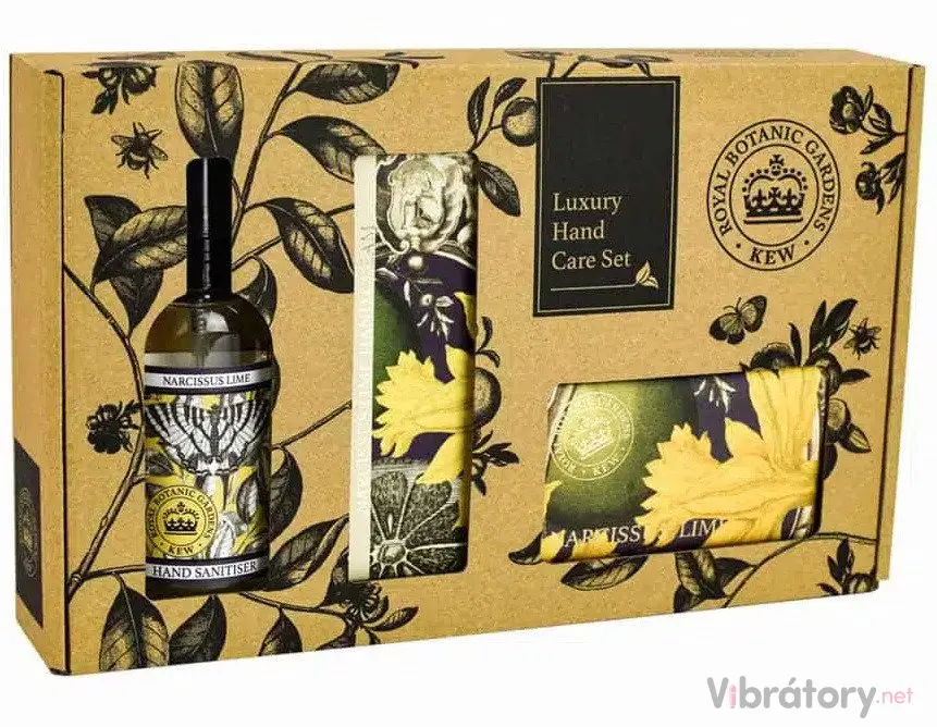 Sada pro péči o ruce English Soap Company Narcissus Lime – narcis a limetka, 3 ks