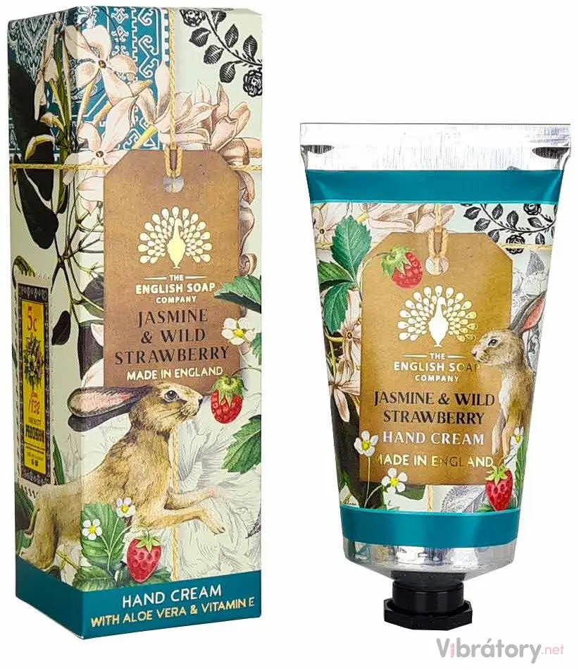 Krém na ruce English Soap Company Jasmine & Wild Strawberry – jasmín a lesní jahoda, 75 ml