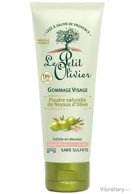 Peeling obličeje Le Petit Olivier Olive Pit Powder – olivy, 75 ml