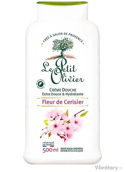 Sprchový krém Le Petit Olivier Fleur de Cerisier – třešňový květ, 500 ml
