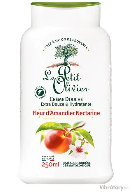 Sprchový krém Le Petit Olivier Almond Blossom Nectarine – mandlový květ a nektarinka, 250 ml