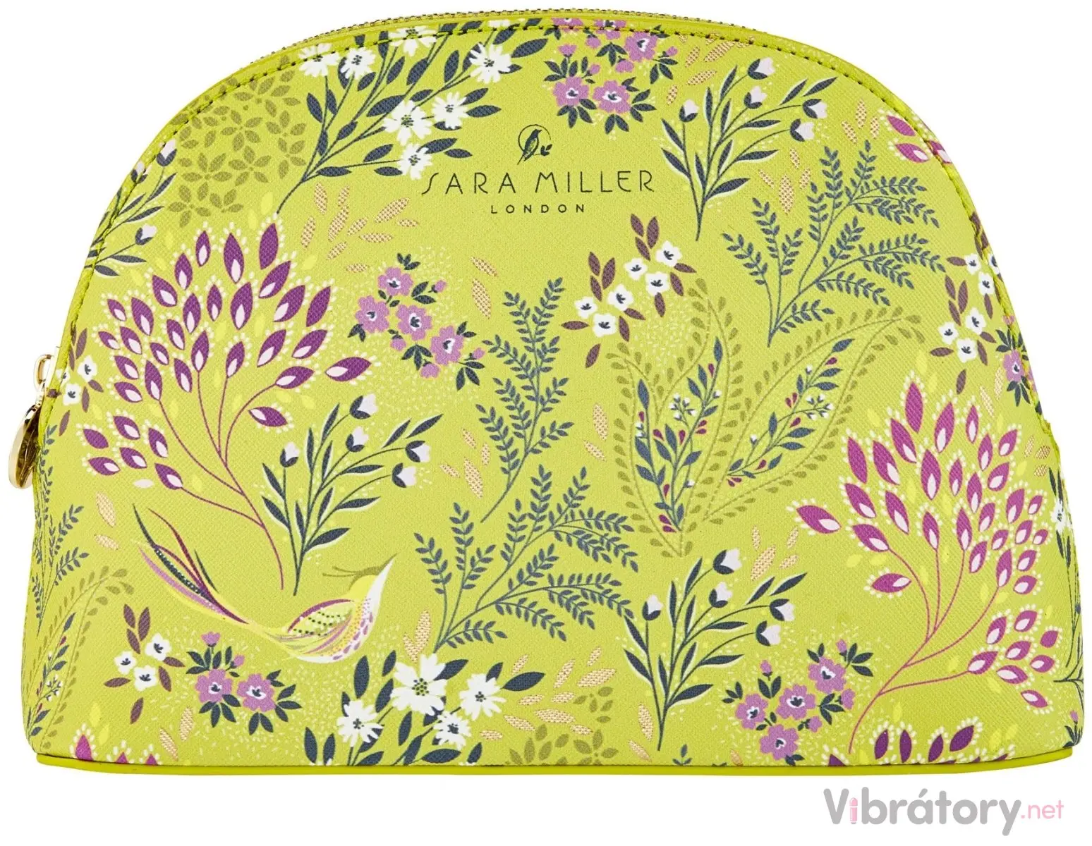 Střední kosmetická taška Heathcote & Ivory Lime Songbird