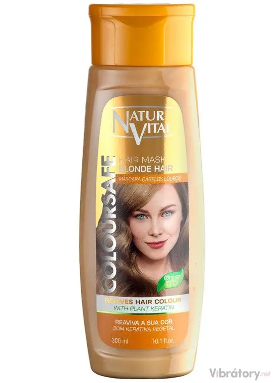 Maska na přirozeně blond a barvené vlasy NaturVital Coloursafe, 300 ml