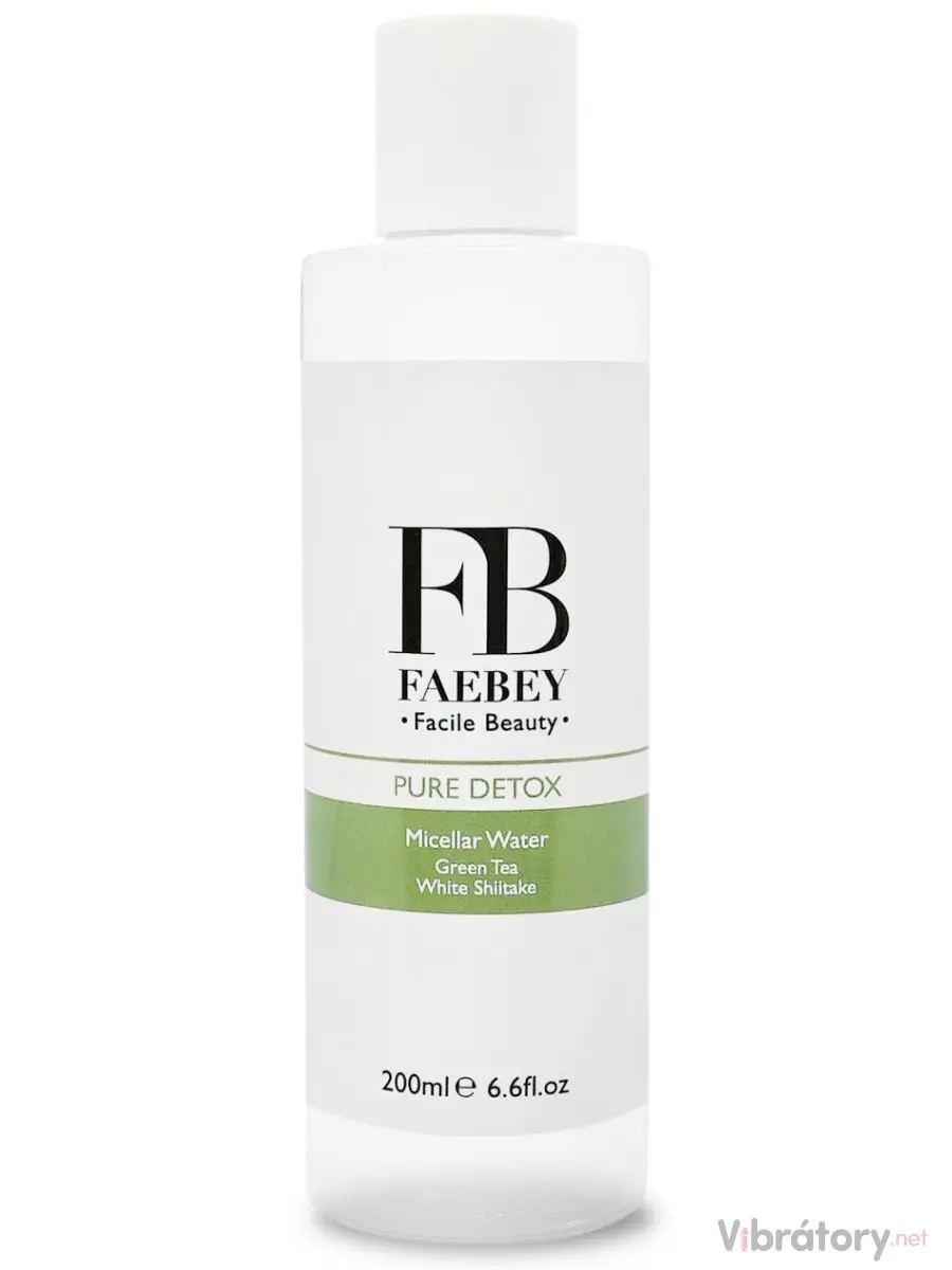 Faebay Pure Detox Micelární voda se zeleným čajem a shiitake, 200 ml