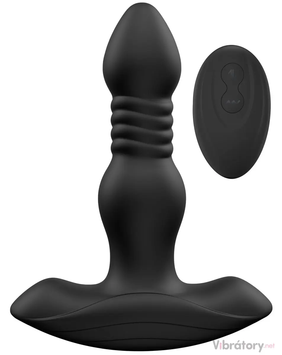 Přirážecí a vibrační anální kolík s dálkovým ovladačem Dorcel Deep Stormer