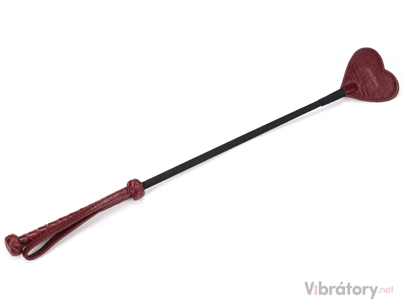 Bič jezdecký Liebe Seele Wine Red srdce vínový