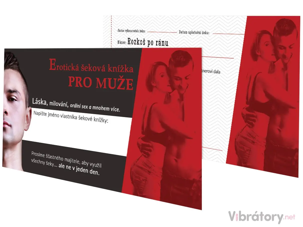 Erotická šeková knížka pro MUŽE