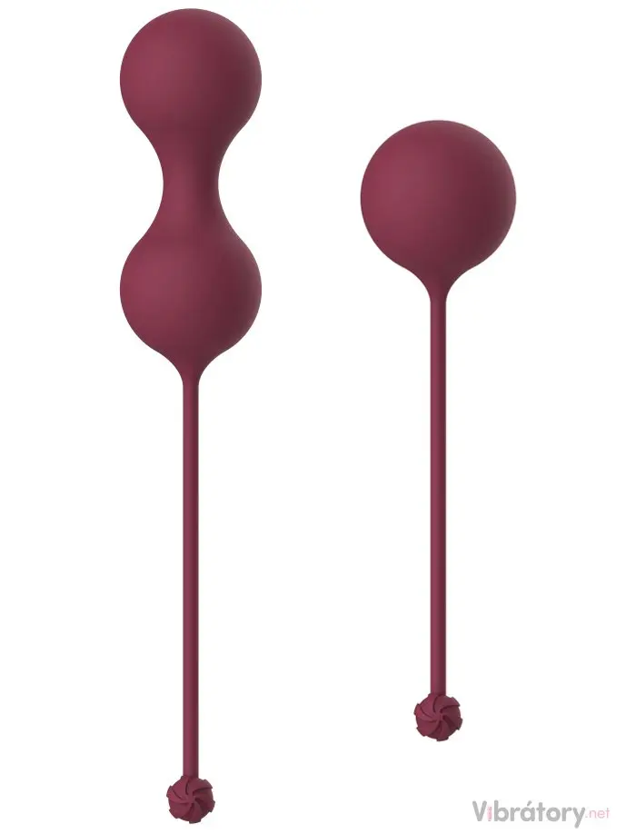 Sada venušiných kuliček Love Story Carmen Wine Red, 2 ks