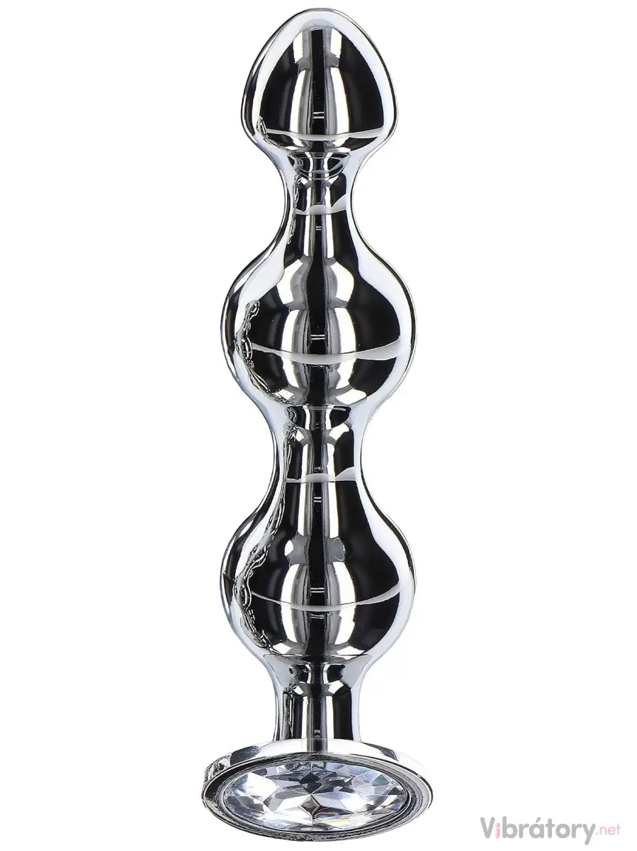 Anální kuličky se šperkem Diamond Star Beads Large