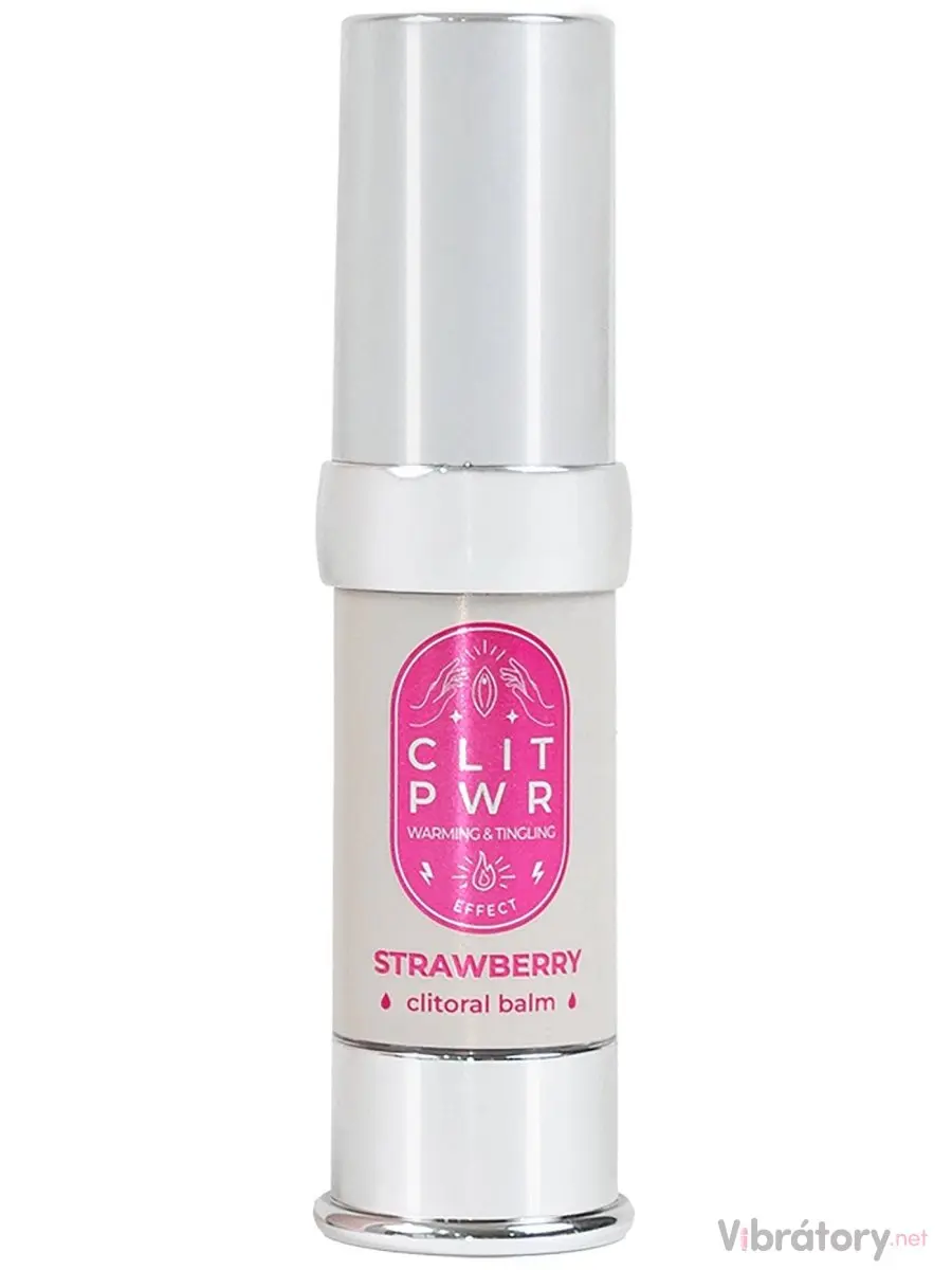 Stimulační balzám na klitoris Clit Pwr Strawberry, 15 ml
