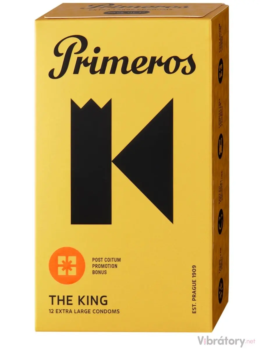 Extra velké kondomy Primeros THE KING, 12 ks