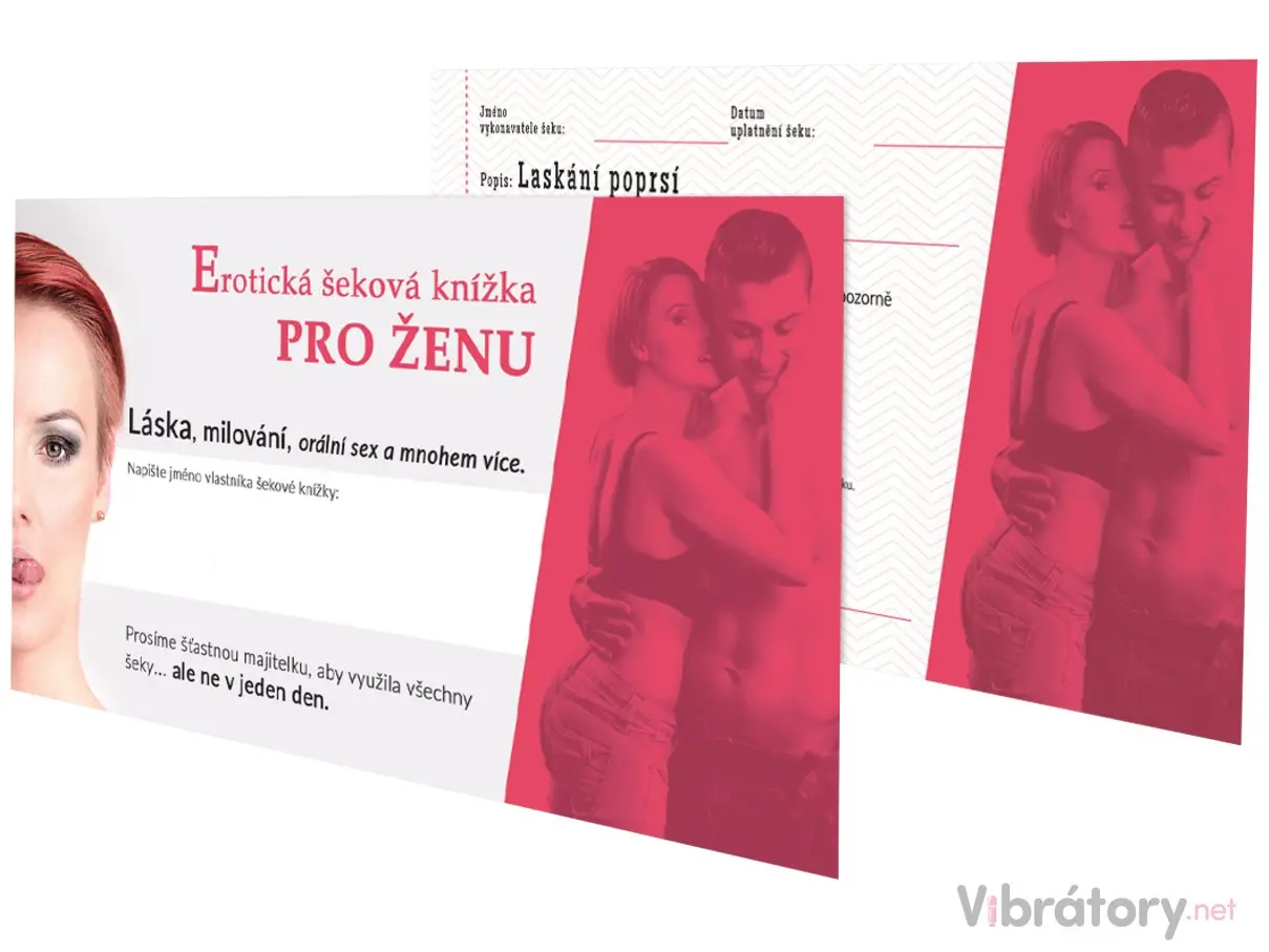 Erotická šeková knížka pro ŽENU