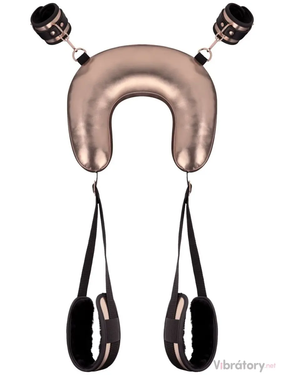 Bondage postroj s polštářem Rosy Gold