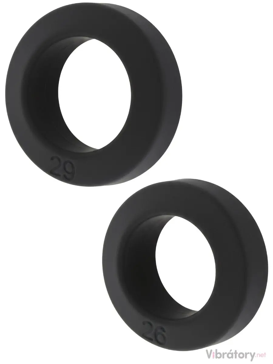 Sada erekčních kroužků Double Stackers Medium, 2 ks