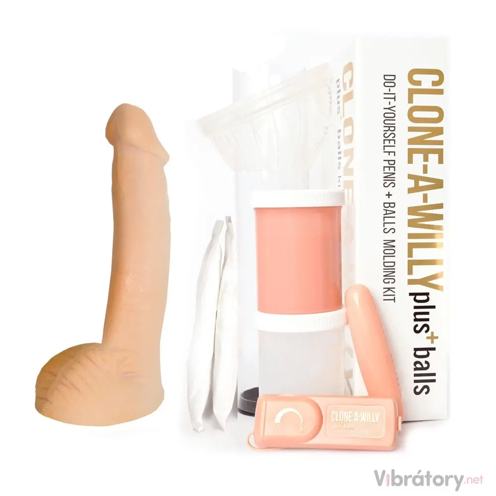 Sada pro odlitek penisu včetně varlat Clone-A-Willy plus+balls - vibrátor