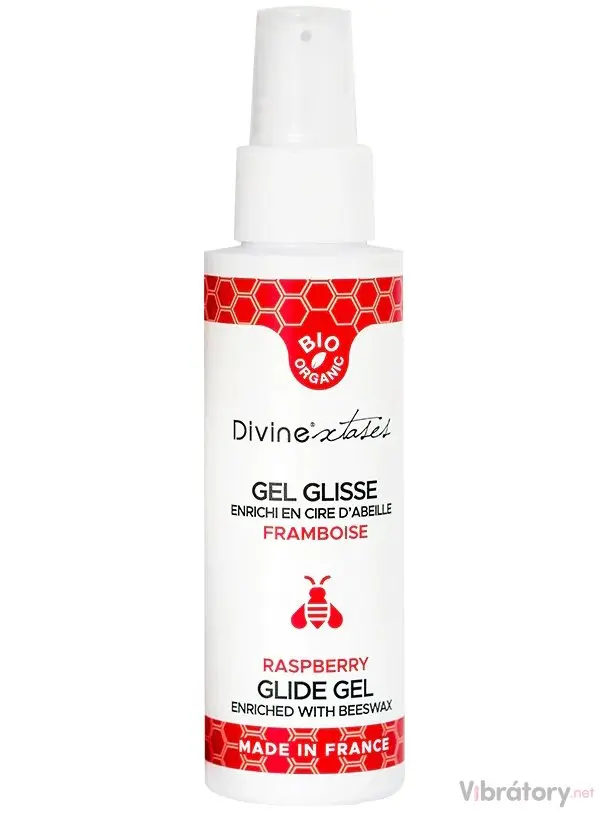 Bio lubrikační gel Divinextases Raspberry, 100 ml