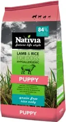 Nativia Puppy Lamb&Rice 15kg Exp.09/26