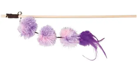 Trixie Vábnička s pompon míčky a peřím 40cm