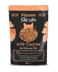 Fitmin For Life Lososová kapsička pro kastrované kočky 85g