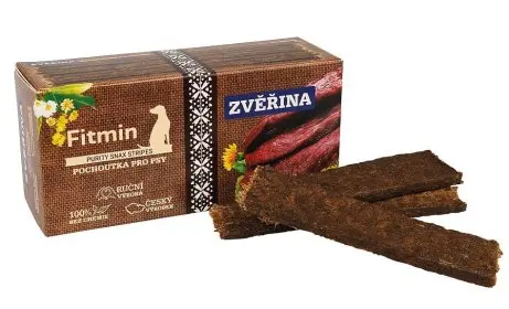 Fitmin Purity Snax Stripes pro psy Zvěřinový 120g