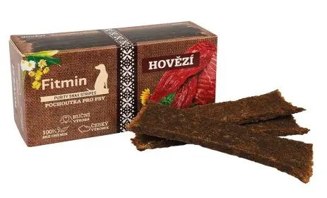 Fitmin Purity Snax Stripes pro psy Hovězí 120g