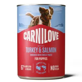 Carnilove Dog Can Paté Turkey&Salmon for Puppies 400g