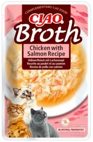 Churu Cat Ciao Broth Chicken With Salmon Recipe 40g