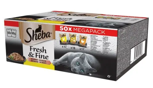 Sheba kapsa Fresh&Fine drůbeží výběr 50x50g