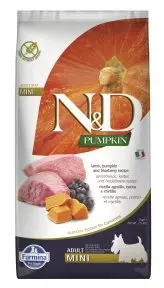 N&D Pumpkin Dog Adult Mini Lamb&Blueberry 7kg