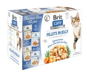 Brit Care Cat Fillets in Jelly Flavour box 12x85g + Množstevní sleva