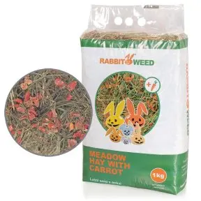 RabbitWeed Seno luční s mrkví 1kg