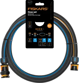 Fiskars Sada zavlažovací hadice 13 mm (1/2") 1,8 m se spojkami