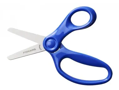 Fiskars Dětské nůžky pro praváky oblé 13cm modré (6+)